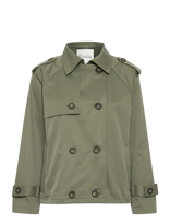 My Essential Wardrobe - Miramw Short Trenchcoat - Lietpaltis - Chaki spalva