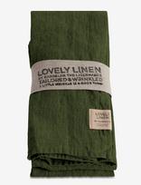 Lovely Linen - Lovely Napkin (4-Pack) - Audinių servetėlės - Žalia