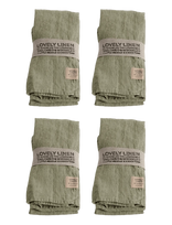Lovely Linen - Lovely Napkin (4-Pack) - Audinių servetėlės - Žalia