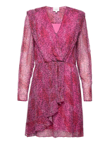 Dante6 - Angie Printed Bodycon Dress - Trumpa suknelė - Rožinė