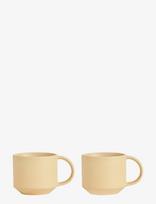 OYOY Living Design - Yuka Cup - Pack Of 2 - Arbatos puodelis - Marga / raštuota