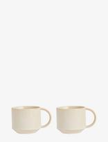 OYOY Living Design - Yuka Cup - Pack Of 2 - Arbatos puodelis - Smėlio