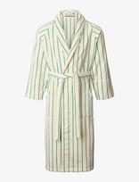 Bongusta - Naram Bathrobe - Pure White & Grass - Chalatas - Balta