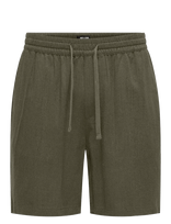ONLY & SONS - Onstel Visc Lin Shorts 0075 Cs - Laisvalaiko marškiniai - Žalia