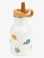 Done By Deer - Metal Bottle Sea Friends Beige 350 Ml - Maistui - Marga / raštuota