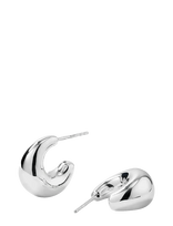Syster P - Bolded Little Sis Earrings Silver - Auskarai - Sidabro