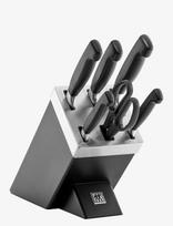 Zwilling - Sæt Med Knivblok + Kis - Peilių stovas - Juoda