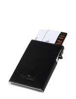 Tony Perotti - Furbo Slim Cardholder With Outside Card Slot - Kortelių dėklas - Juoda