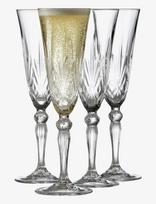 Lyngby Glas - Champagne Melodia 16Cl 4 Stk. - Šampano taurės - Nude