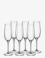 Luigi Bormioli - Champagneglas Palace 23,5 Cl 6 Stk. Klar - Šampano taurės - Nude