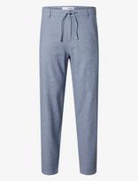 Selected - Slh172-Slimtape Brody Linen Bld Pnt - Lininės kelnės - Mėlyna
