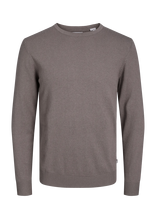 Jack & Jones - Jjeemil Knit Crew Neck Noos - Apvalios apykaklės megztinis - Ruda