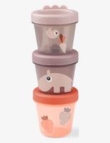 Done By Deer - Baby Food Container 3-Pack Ozzo Powder - Sandėliavimo dėžė - Marga / raštuota