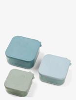 Done By Deer - Snack Box Set 3 Pcs Deer Friends Blue - Pietų dėžutė - Mėlyna