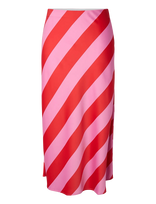 YAS - Yaspella Hw Midi Skirt S. Noos - Iki kelių ir midi suknelės - Raudona