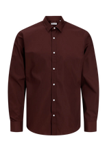 Jack & Jones - Jprjoe Shirt Ls Plain Noos - Laisvalaiko marškiniai - Ruda