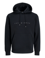 Jack & Jones - Jjestar Jj Sweat Hood Noos - Džemperis - Juoda
