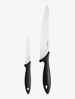 Fiskars - Essential Cook's Set 2Pcs - Peilių rinkinys - Juoda
