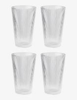 Stelton - Pilastro Drinking Glass 0.35 L. 4 Pcs Clear - Stiklinė vandeniui - Nude