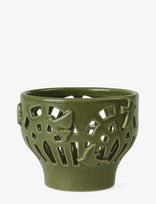 Kähler - Orangery Fyrfadsstage Ø9.5 Cm Green Garden - Žvakių laikiklis - Žalia