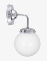 Globen Lighting - Væglampe Alley 1 Ip44 - Sieninis šviestuvas - Sidabro