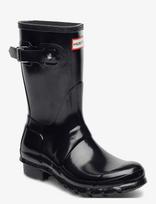 Hunter - Womens Original Short Gloss Boot - Guminiai batai - Juoda