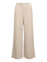 Object - Objlisa Wide Pant Aop Noos - Plačios kelnės - Smėlio
