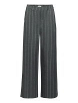 Object - Objlisa Wide Pant Aop Noos - Plačios kelnės - Pilka