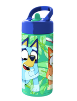 Bluey - Bluey, Vandflaske Med Sugerør - Maistui - Žalia