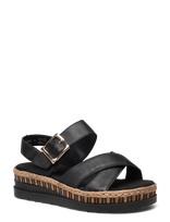 Rieker - Rieker Ladies' Sandals V7951-00 Black - Platforminės basutės - Juoda