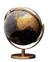 Luckies Of London - World Tour Globe - Porcelianinės figūrėlės ir skulptūros - Juoda