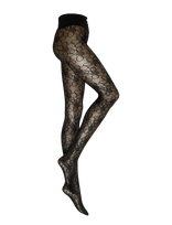 Swedish Stockings - Maja Flower Tights - Pėdkelnės ir tamprės - Juoda