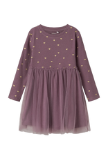 Name It - Nmfnadja Ls Dress Noos - Suknelė ilgomis rankovėmis - Violetinė