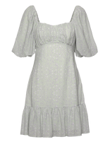Malina - Adeline Draped Mini Dress - Trumpa suknelė - Pilka