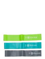 Gaiam - Gaiam Restore Mini Band Kit 3-Pack - Jogos blokeliai ir dirželiai - Marga / raštuota