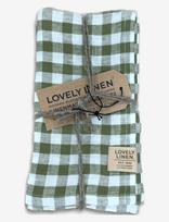 Lovely Linen - Misty Servett - Audinių servetėlės - Žalia