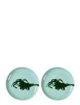 Serax - Plate M Azure Artichoke Green Feast By Ottolenghi Set/2 - Vakarienės lėkštės - Mėlyna