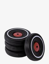 BIG - Big Bobby Car Accessories, Silent Rubber Wheels - Žaislai su ratukais - Juoda