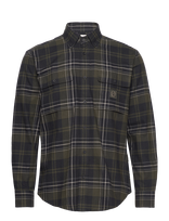 Chevalier - Heron Flannel Shirt Men - Laisvalaiko marškiniai - Žalia