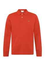 Gant - Long Sleeve Polo Shirt - Marškinėliai ilgomis rankovėmis - Oranžinė