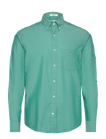 Gant - Reg Classic Poplin Shirt - Laisvalaiko marškiniai - Žalia