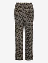 Modström - Felinemd Print Pants - Plačios kelnės - Juoda