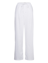 Gina Tricot - Linen Blend Trousers - Lininės kelnės - Balta