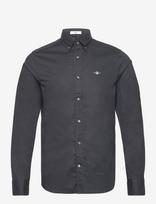 Gant - Slim Classic Poplin Shirt - Laisvalaiko marškiniai - Juoda