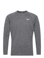 NIKE SWIM - Nike Heather Long Sleeve Hydroguard - Marškinėliai ilgomis rankovėmis - Juoda