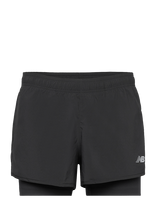 New Balance - Sport Essentials 2-In-1 Short 3" - Sportiniai šortai - Juoda