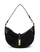 Polo Ralph Lauren - Polo Id Suede Mini Shoulder Bag - Rankinė - Juoda