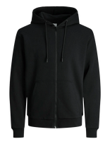 Jack & Jones - Jjebradley Sweat Zip Hood Noos - Džemperis - Juoda
