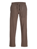 Jack & Jones - Jpstkane Summer Linen Blend Jogger Sn - Laisvalaiko marškiniai - Ruda