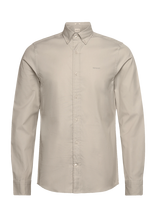 Gant - Slim Pinpoint Oxford Shirt - Laisvalaiko marškiniai - Smėlio